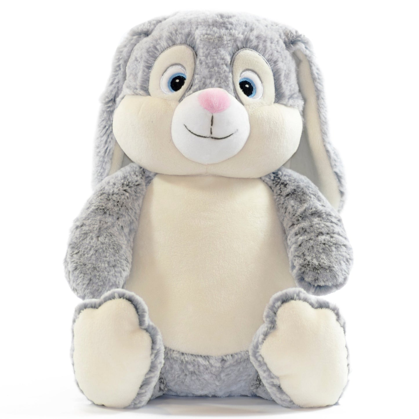 Kuscheltier mit Namen-Hase Grau