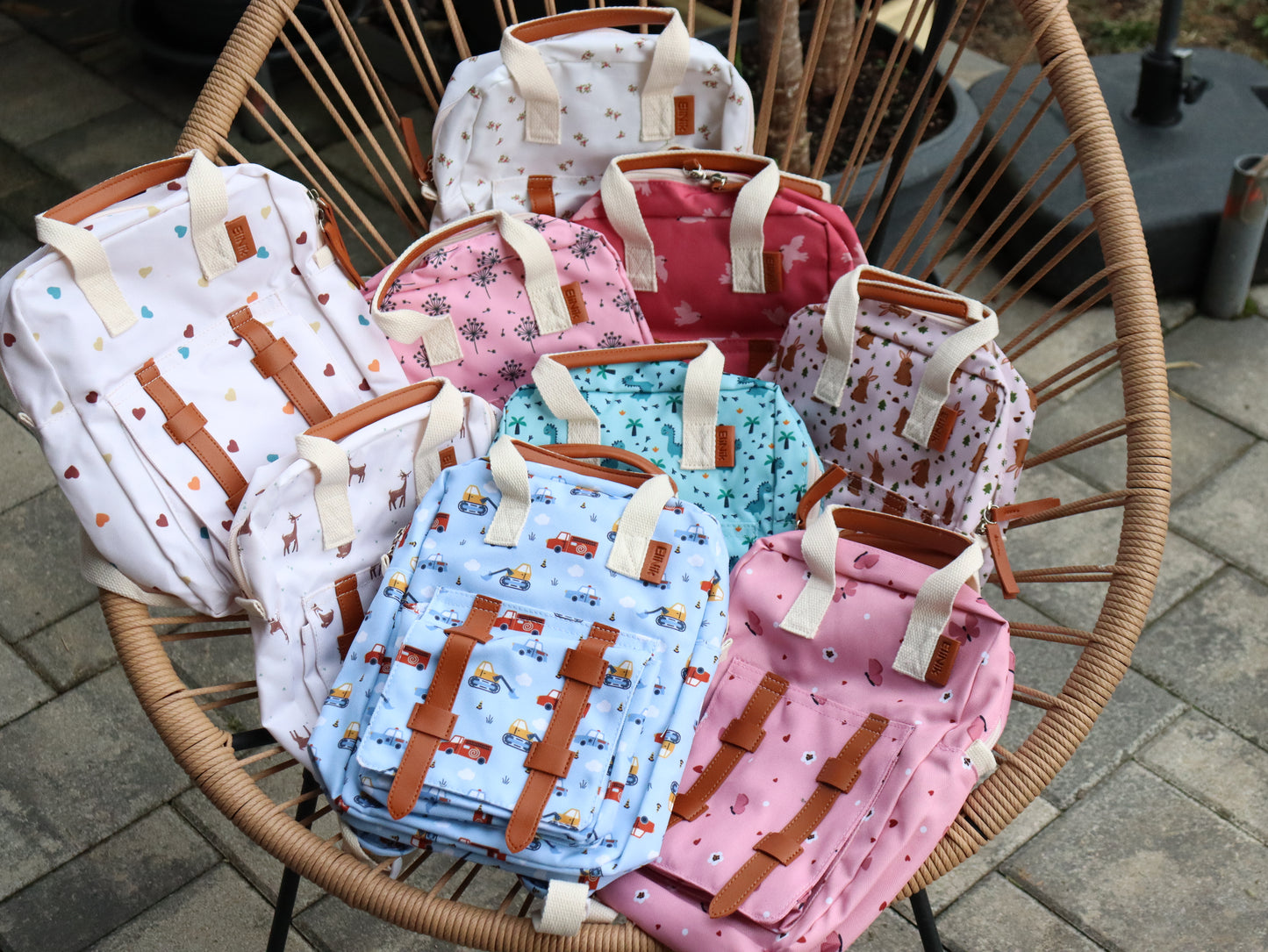 Kinderrucksack mit Namen – personalisierter EliNik Rucksack