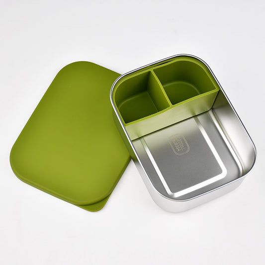 EliNik© Stainless Steel Lunchbox - Brotdose aus Edelstahl- grün