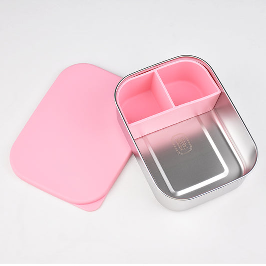 EliNik© Stainless Steel Lunchbox - Brotdose aus Edelstahl- rosa