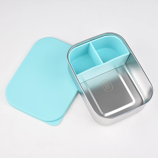 EliNik© Stainless Steel Lunchbox - Brotdose aus Edelstahl- blau