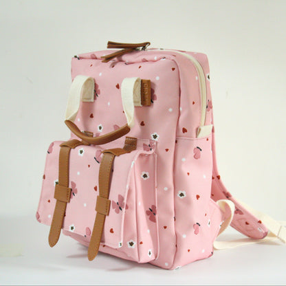 Kindergartenrucksack mit Brustgurt und Namen - Schmetterling