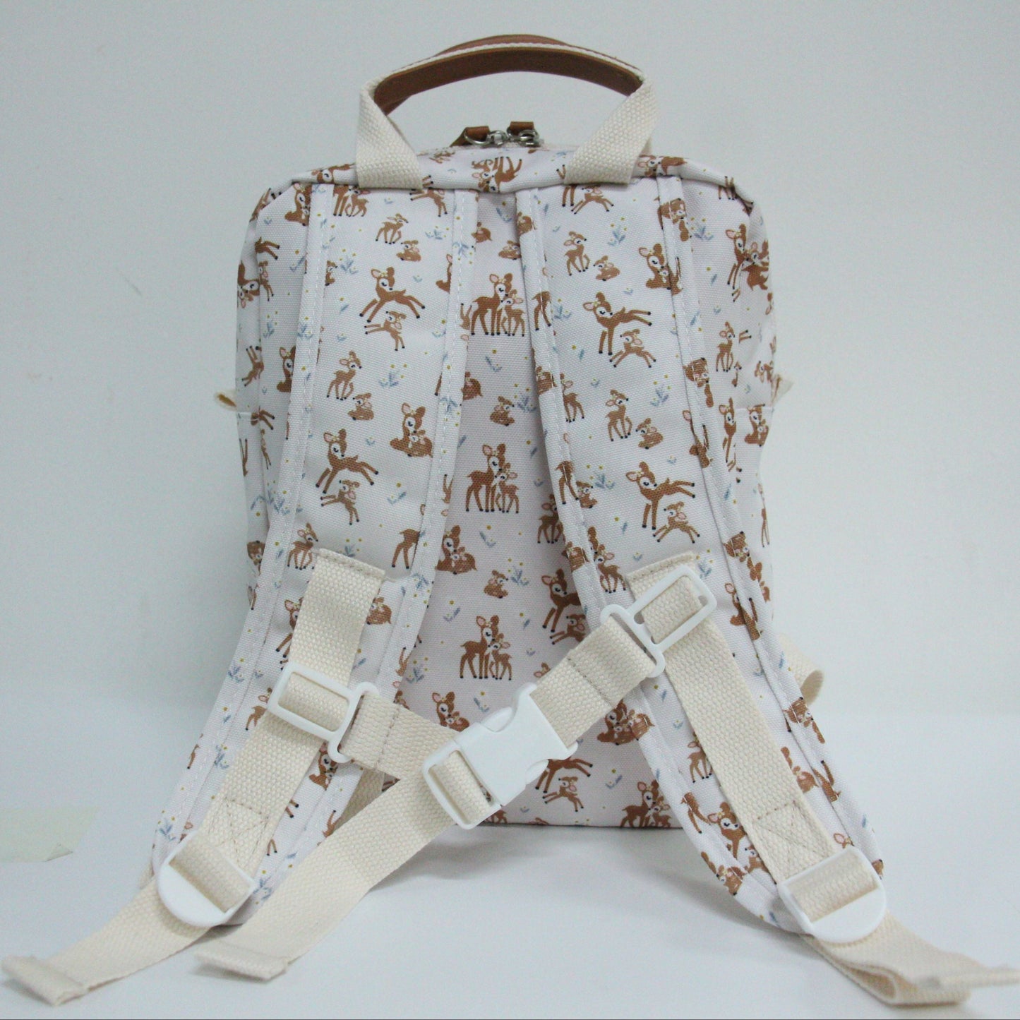 Kindergartenrucksack mit Brustgurt und Namen - Reh