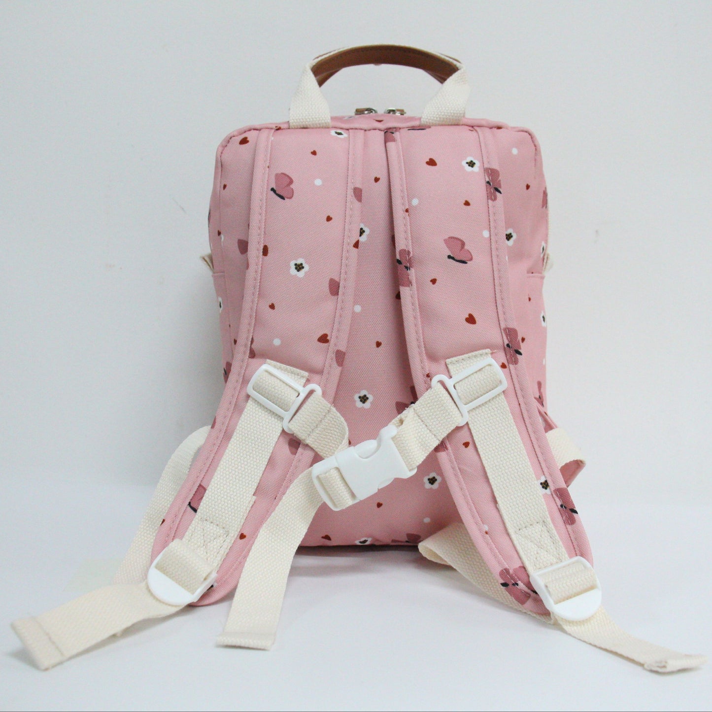 Kindergartenrucksack mit Brustgurt und Namen - Schmetterling