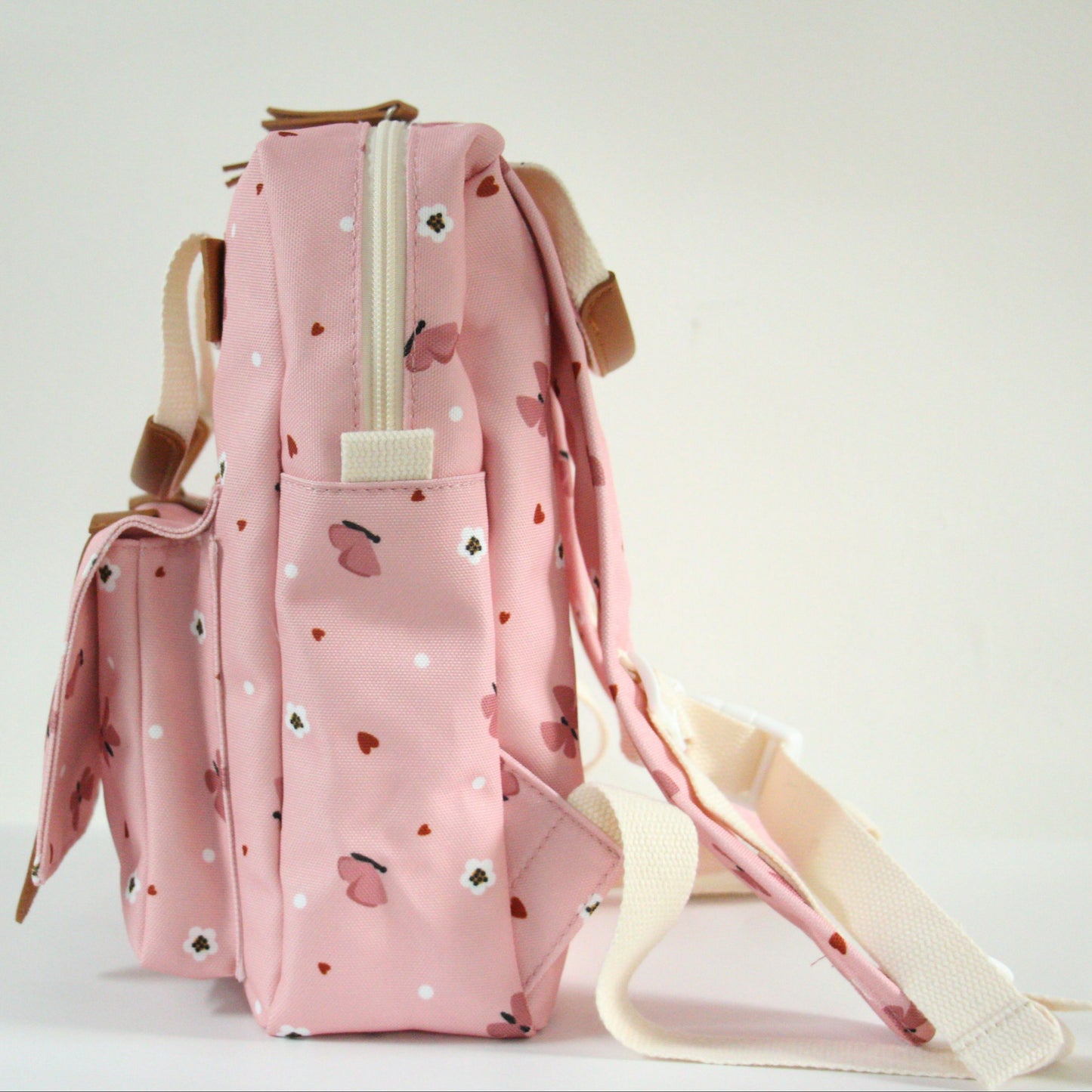Kindergartenrucksack mit Brustgurt und Namen - Schmetterling