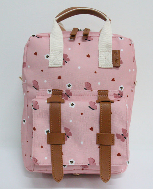 Kindergartenrucksack mit Brustgurt und Namen - Schmetterling