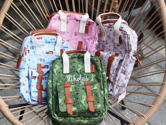 Kindergartenrucksack mit Brustgurt und Namen