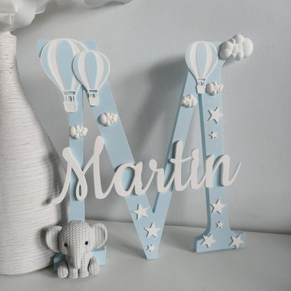 Personalisierte_Namensschilder_f_r_Kinderzimmer_Babyzimmer_Hellblau_Elefant