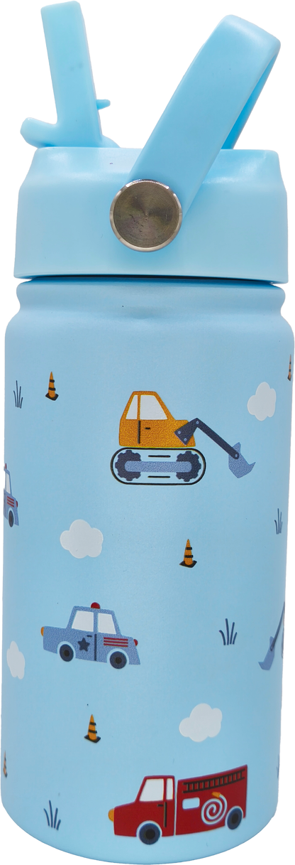 EliNik© Kindertrinkflasche EliNik 350ml- Autos