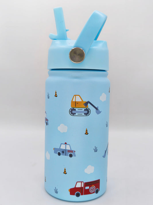 Edesltahl Kindertrinkflasche mit Namen 350ml- Cars