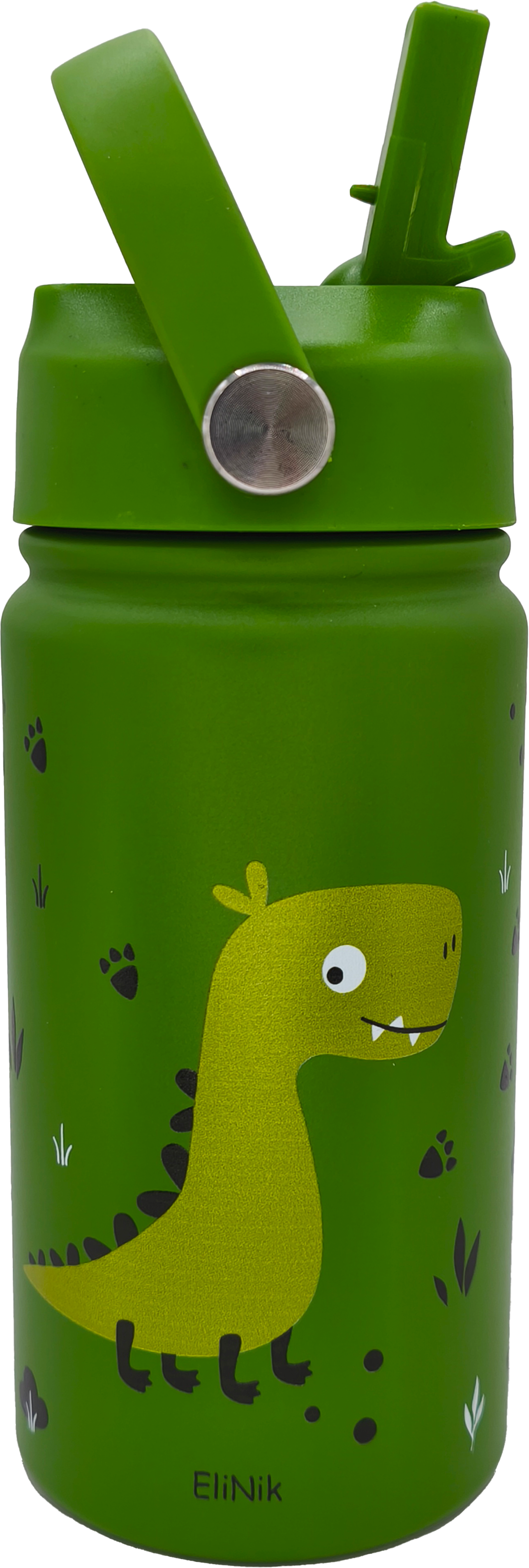EliNik© Kindertrinkflasche EliNik 350ml- Dino grün