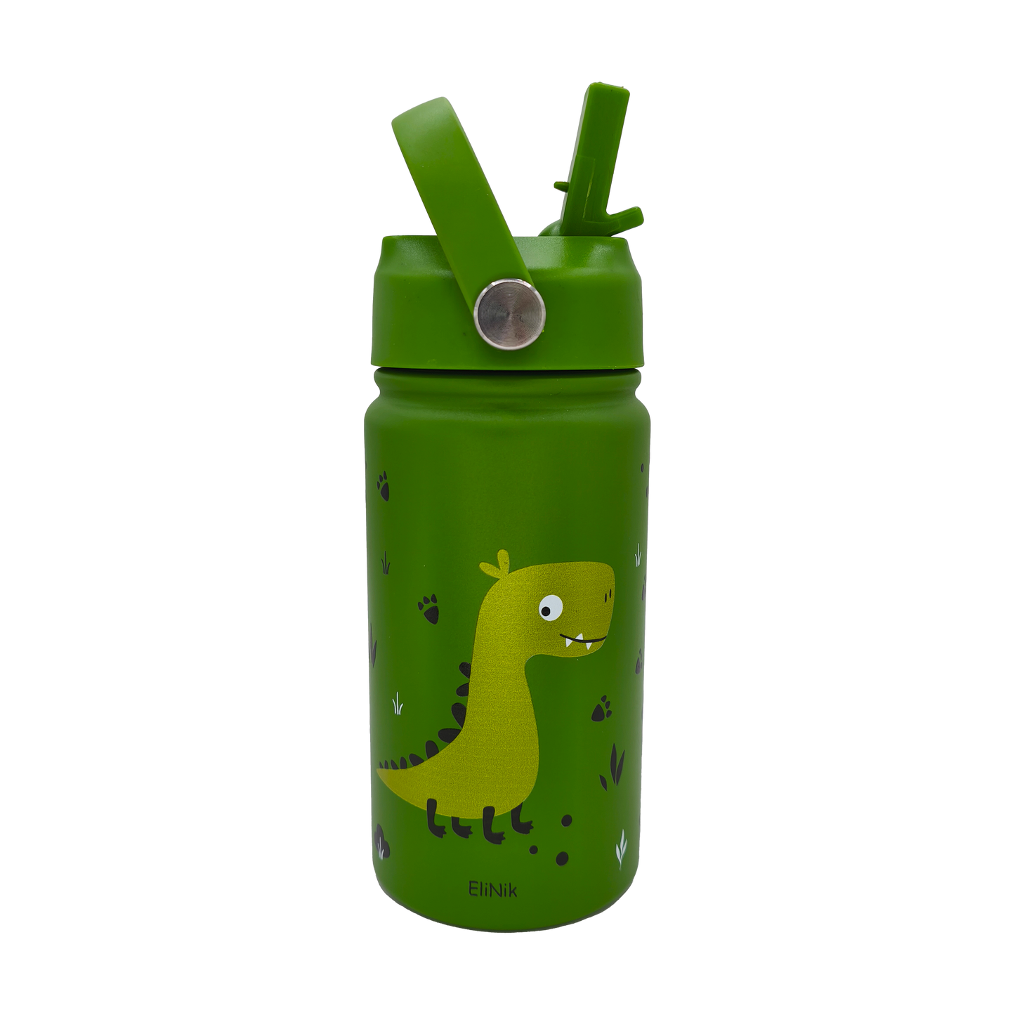 EliNik© Kindertrinkflasche EliNik 350ml- Dino grün