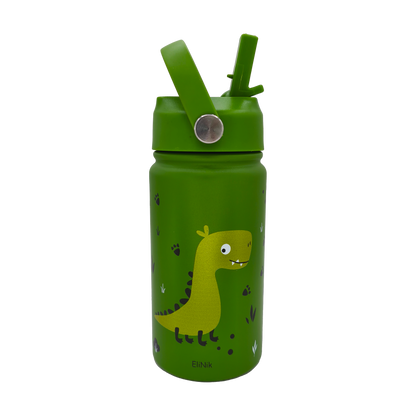 EliNik© Kindertrinkflasche EliNik 350ml- Dino grün