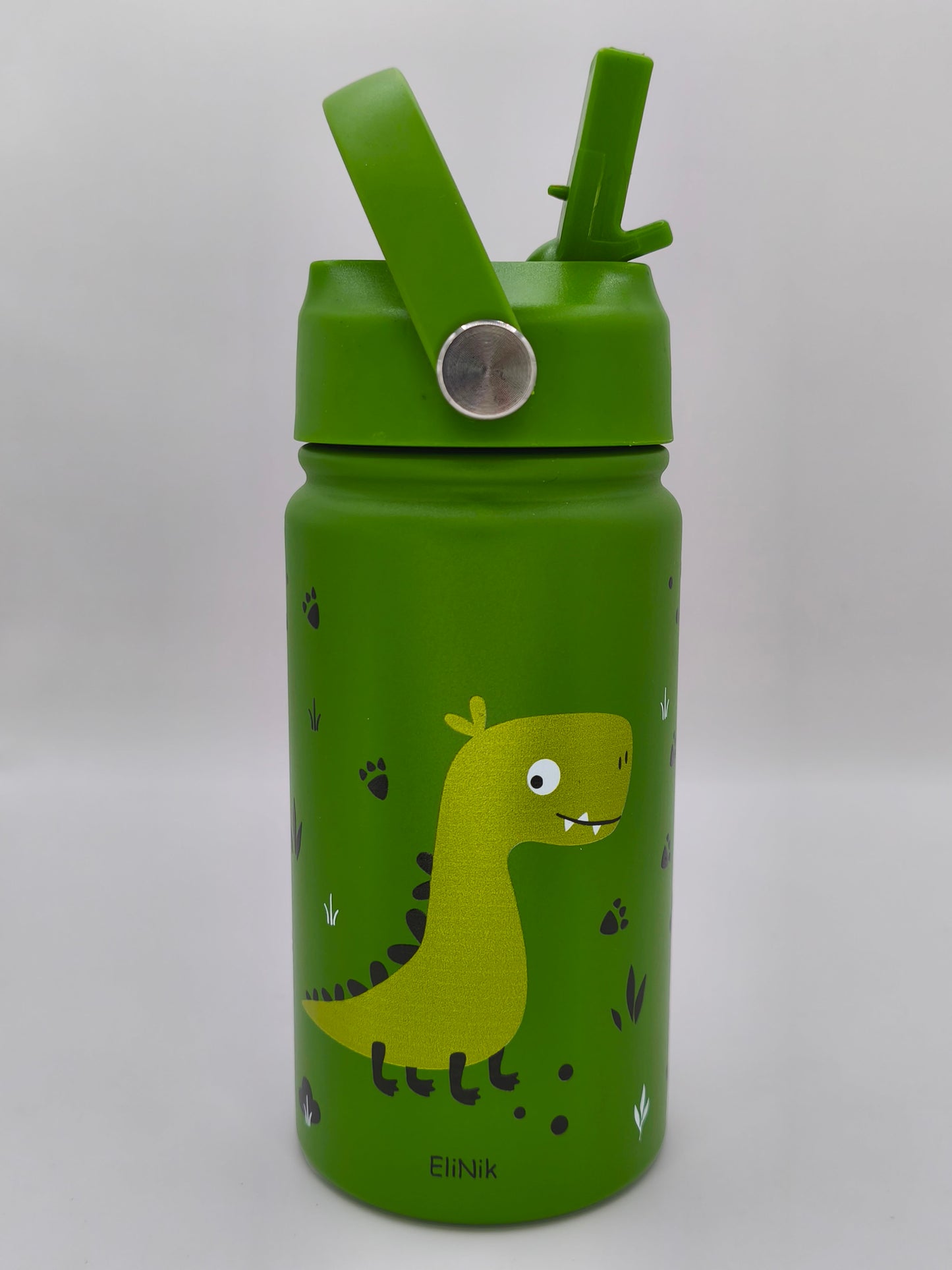350l Kindertrinkflasche aus Edelstahl mit Namen- Dino