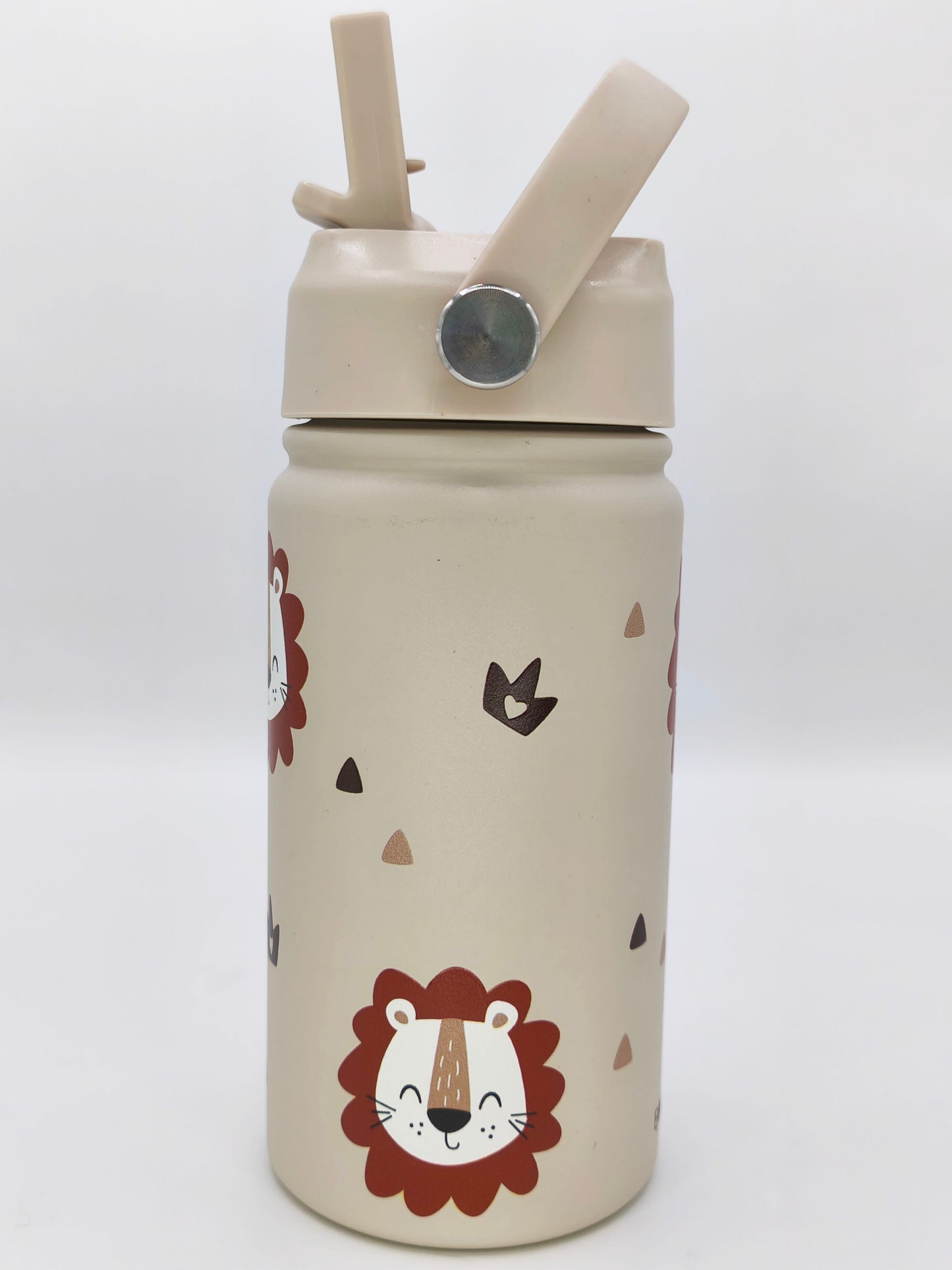 Edesltahl Kindertrinkflasche 350ml mit Namen- Löwe