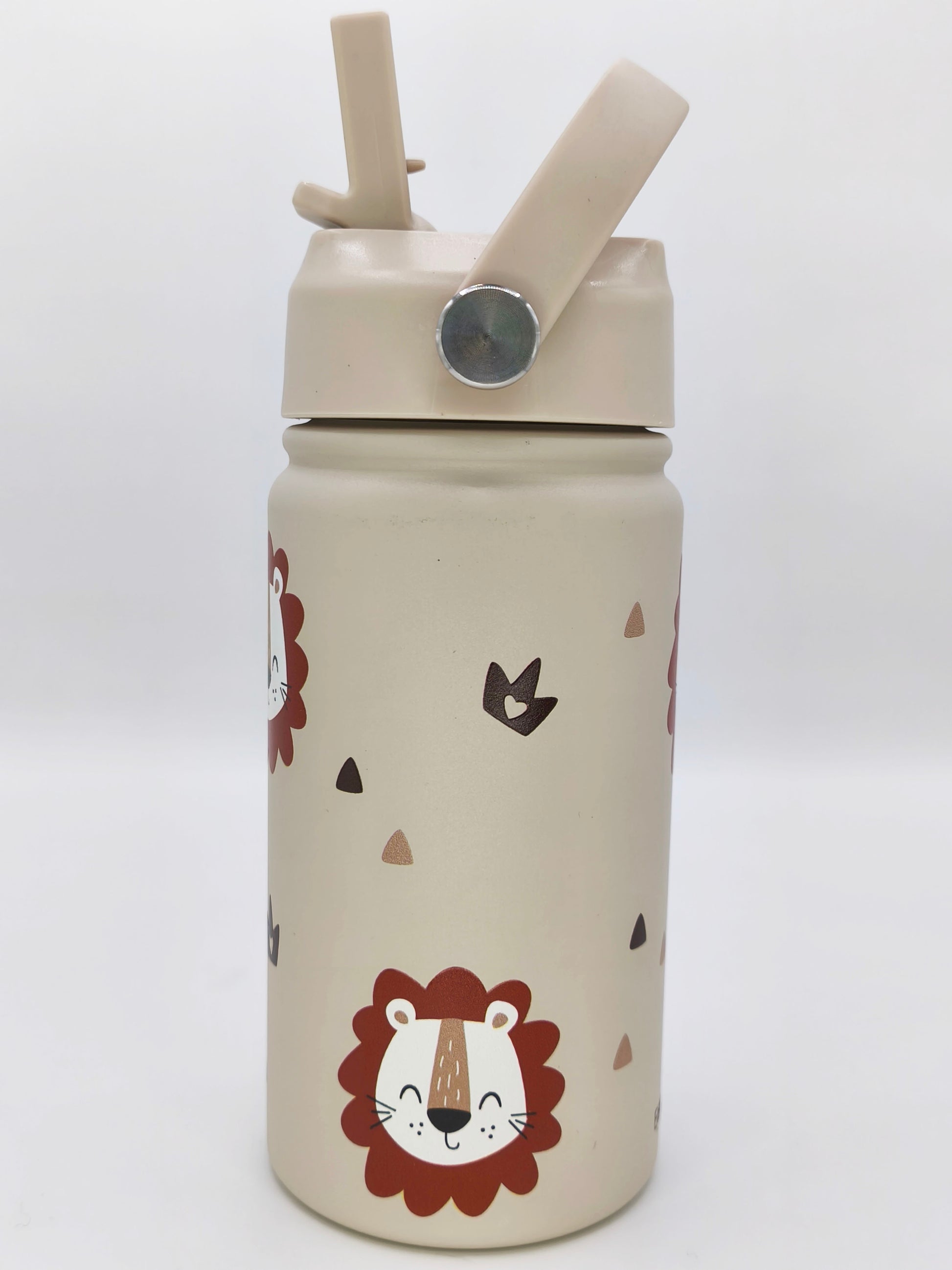 Edesltahl Kindertrinkflasche 350ml mit Namen- Löwe