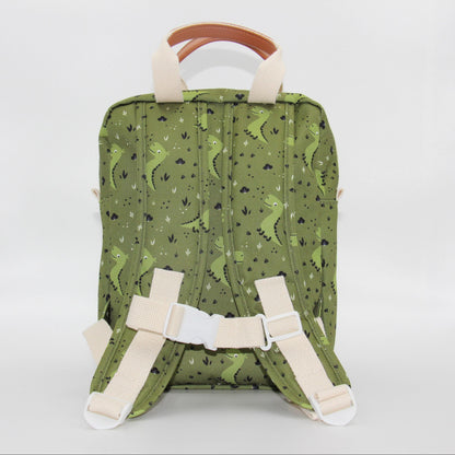 Kindergartenrucksack mit Brustgurt und Namen - Dinosaurier