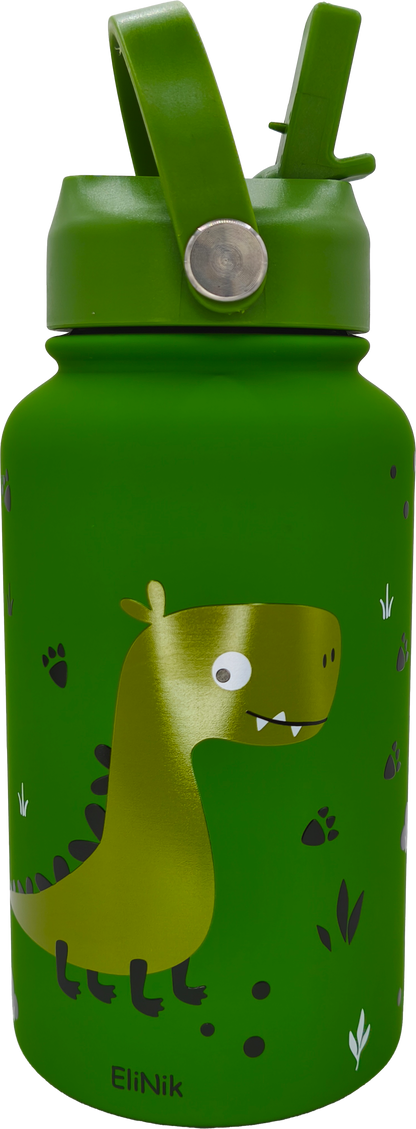 Kindertrinkflasche EliNik 650ml- Dino grün