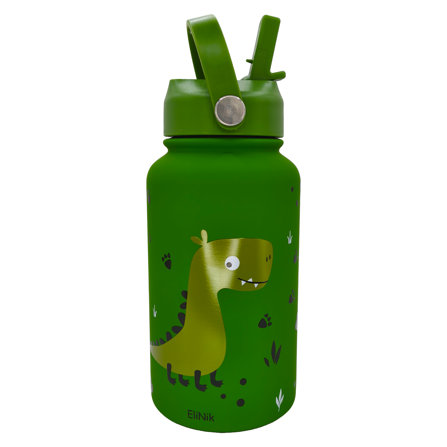 EliNik© Kindertrinkflasche EliNik 650ml- Dino grün