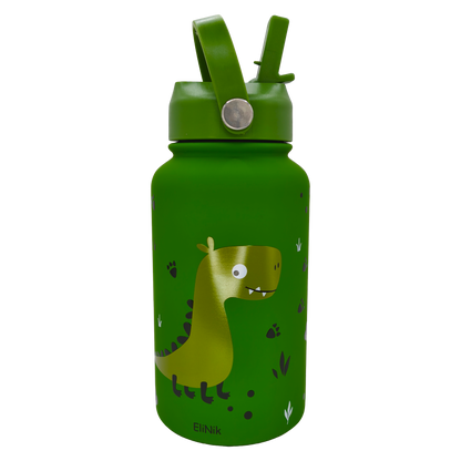 EliNik© Kindertrinkflasche EliNik 650ml- Dino grün