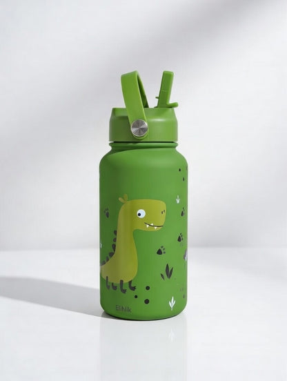 EliNik© Kindertrinkflasche EliNik 650ml- Dino grün